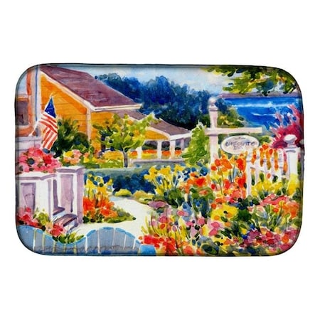 Carolines Treasures Carolines Treasures 6032DDM Seaside Beach Cottage Dish Drying Mat 6032DDM
